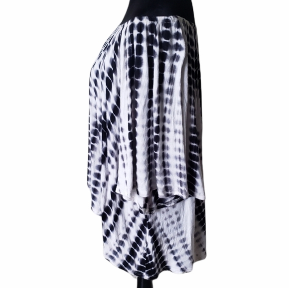 Jondie Tie Dye Hi-Lo Off Shoulder Top - Picture 3 of 6